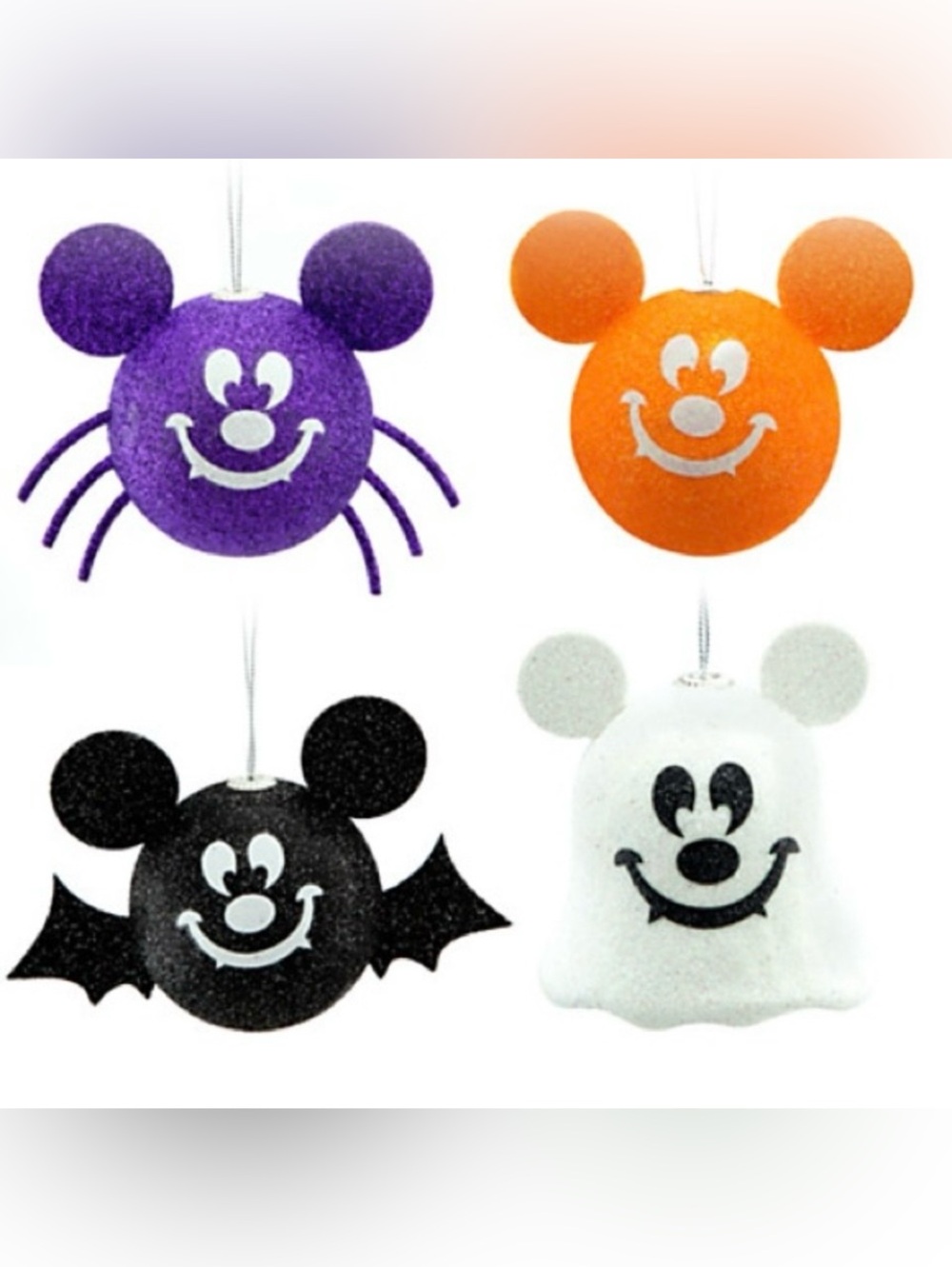 DISNEY PARKS HALLOWEEN ORNAMENT SET 🎃💜✨